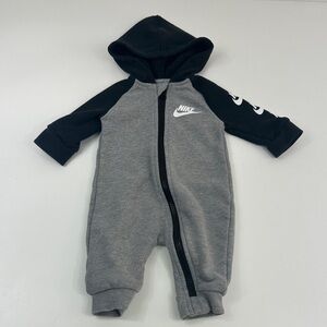 Baby Boy Nike Zip Onesie 6 Months